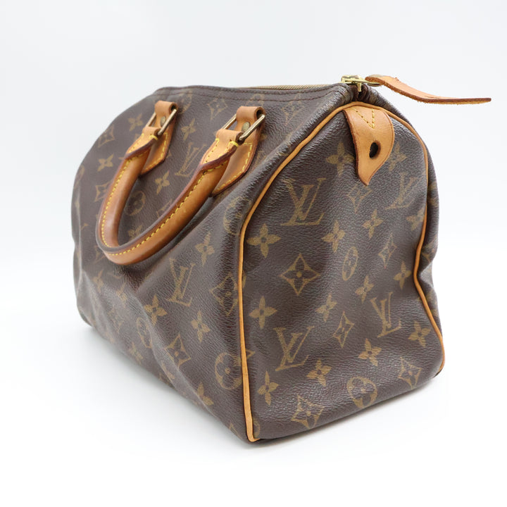 Louis Vuitton Vintage Brown Monogram Speedy 25 Handbag