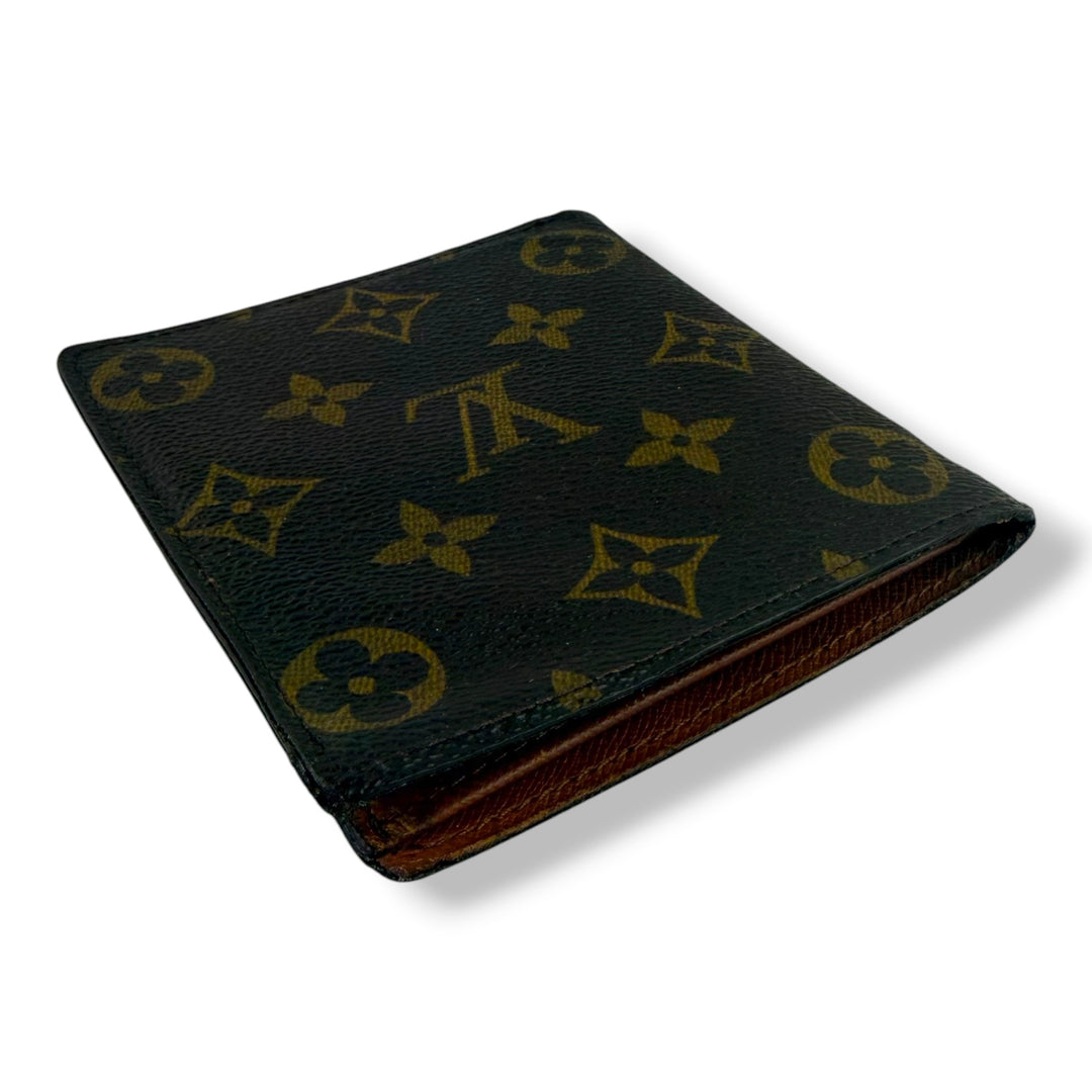 Louis Vuitton Vintage Bifold Brown Monogram Wallet 7761
