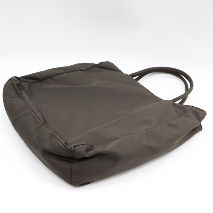 Prada Tessuto Dark Grey Nylon Top Handle Tote Handbag