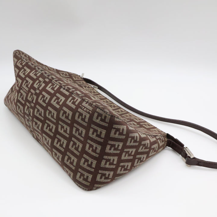 Fendi FF Zucca Mamma Baguette Brown Handbag