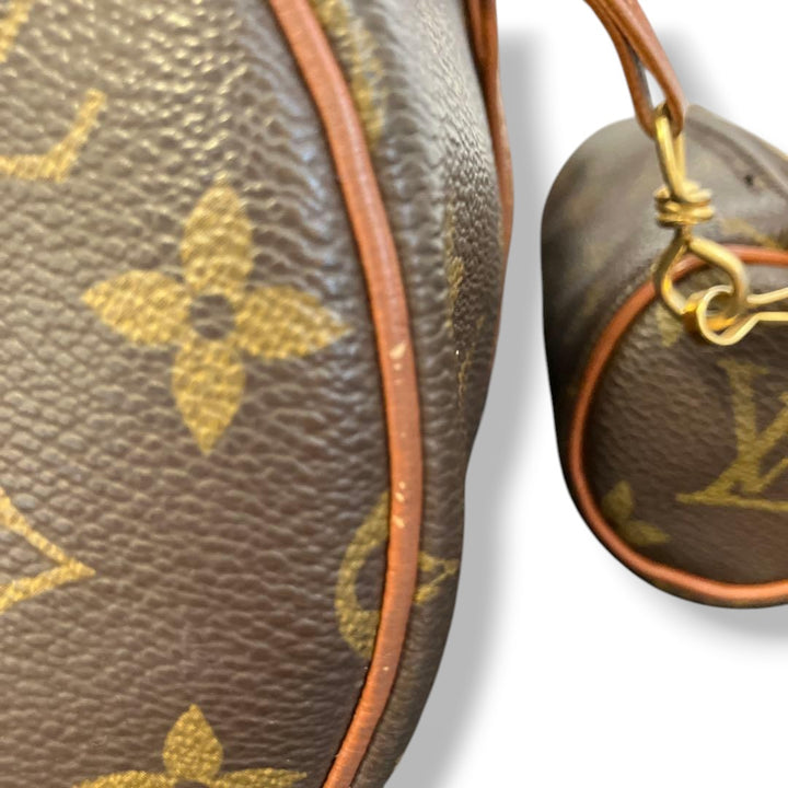 Louis Vuitton Vintage Brown Monogram Papillon 30 Handbag Set