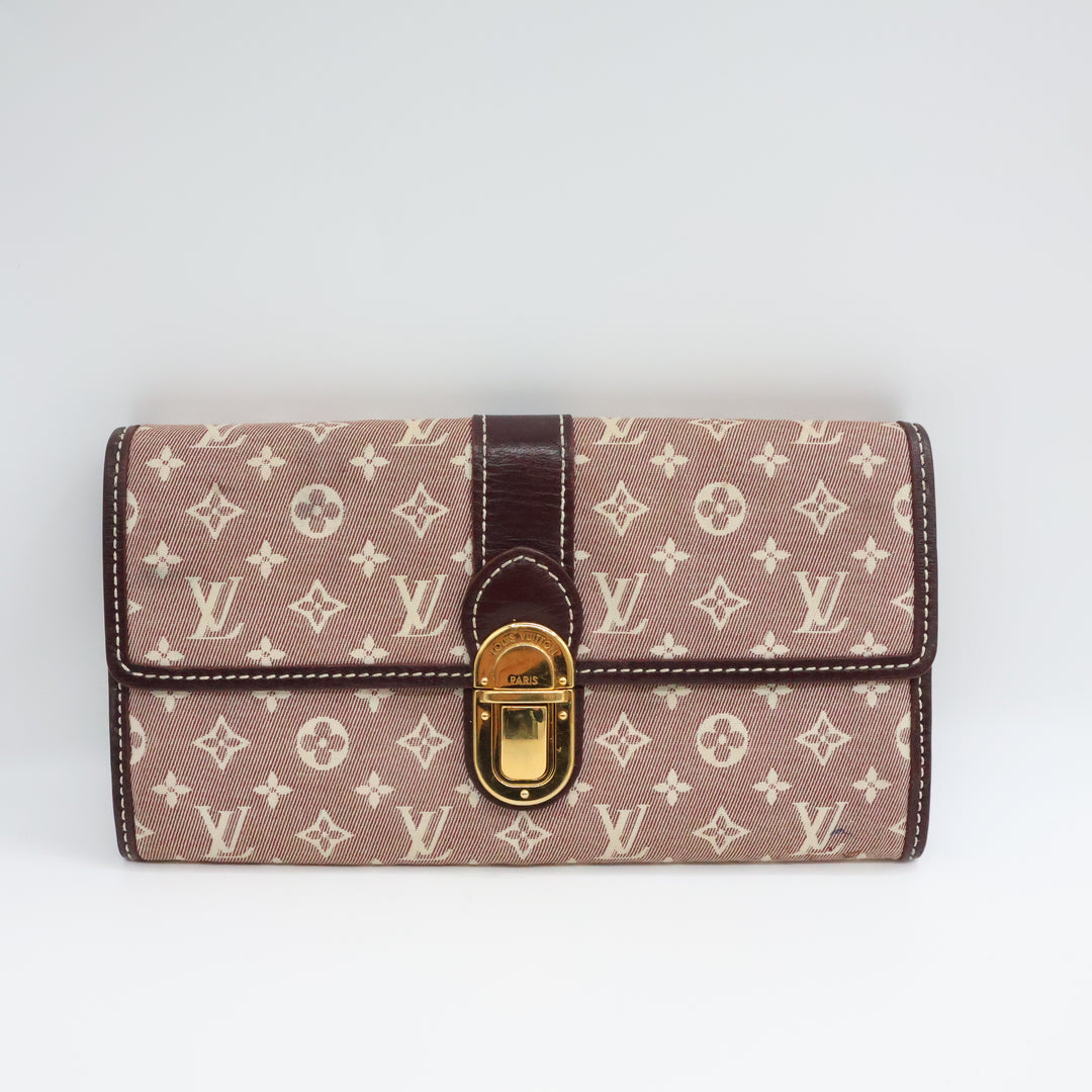 Louis Vuitton Sarah Pink Lin Femme Wallet