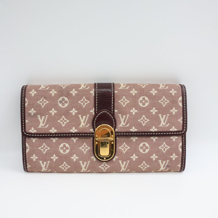 Louis Vuitton Sarah Pink Lin Femme Wallet