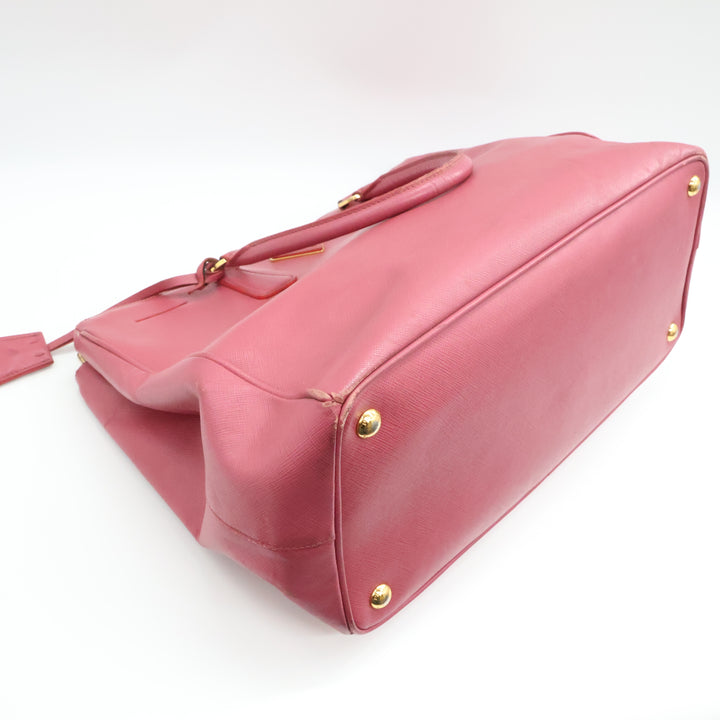 Prada Galleria Lux Saffiano Tote Pink Leather Handbag