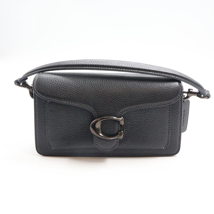 Coach Tabby 20 Black Leather Handbag