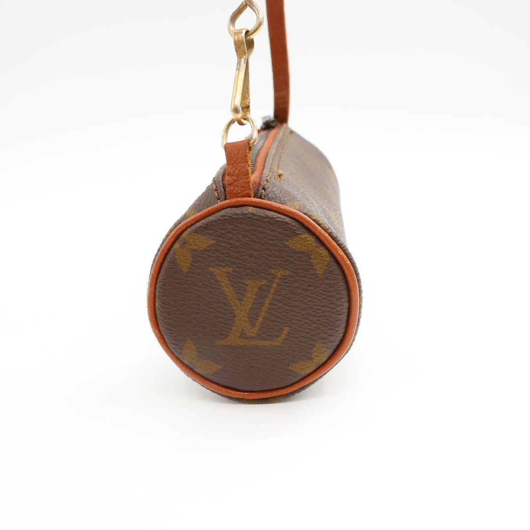 Louis Vuitton Vintage Brown Monogram Mini Papillon Pouch