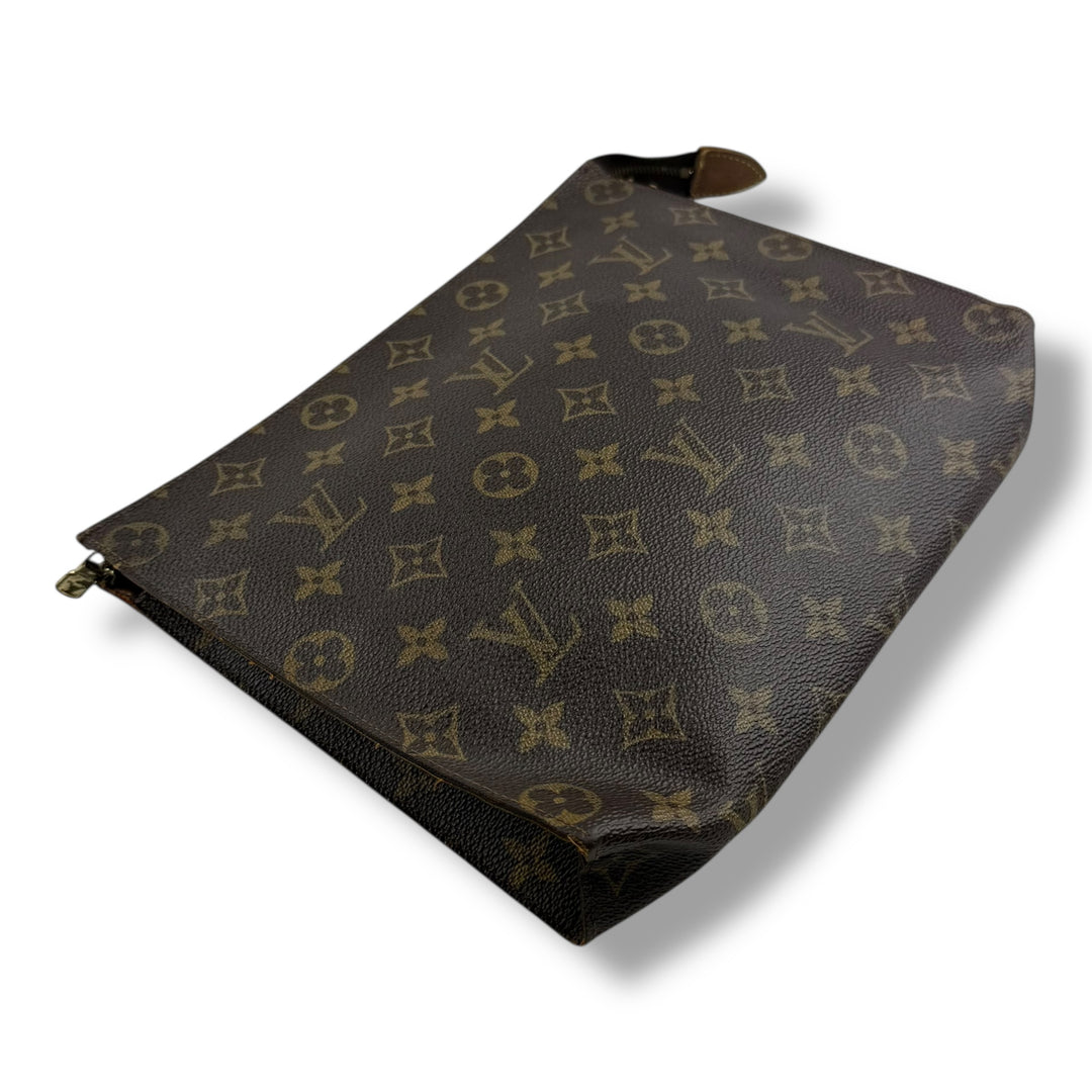 Louis Vuitton Vintage Brown Monogram Toiletry Pouch 26 Bag