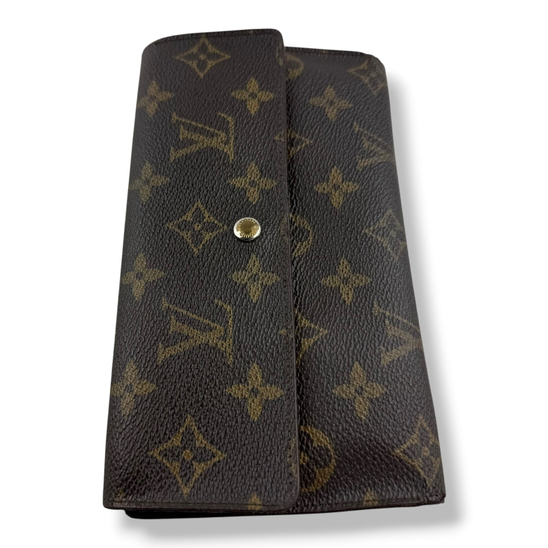 Louis Vuitton Vintage Trifold Brown Monogram Femme Wallet