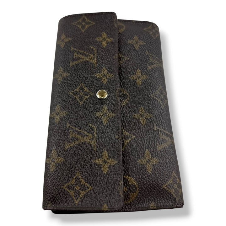 Louis Vuitton Vintage Trifold Brown Monogram Femme Wallet