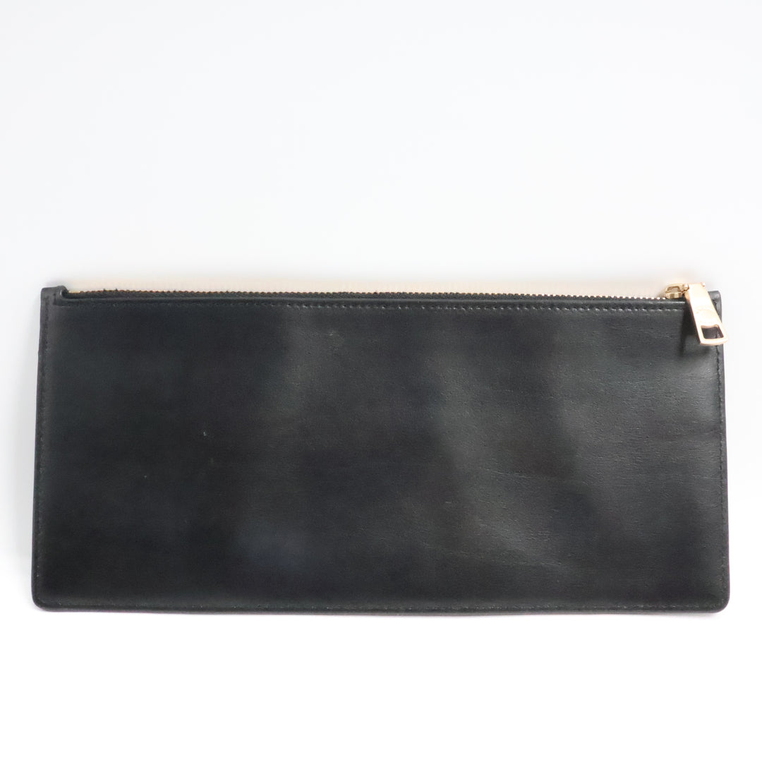Coach Black Leather Clutch Handbag