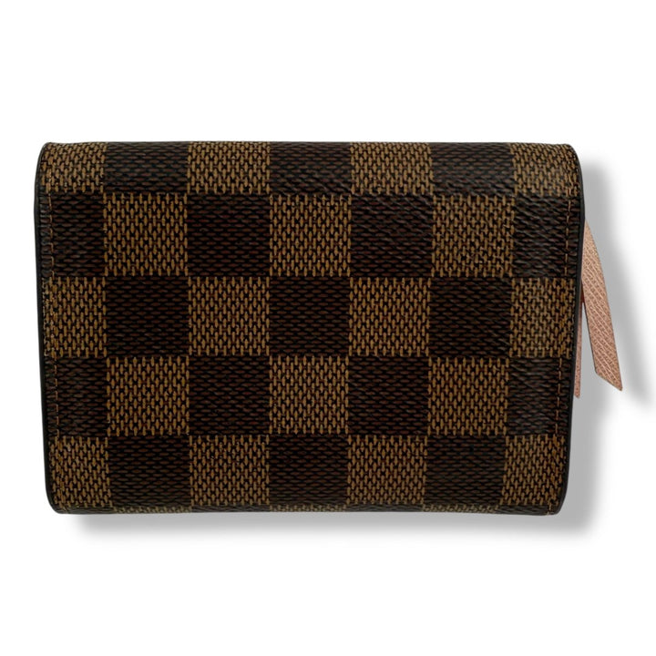 Damier Ebene Rosalie Coin Purse Rose Ballerine - Lux Central