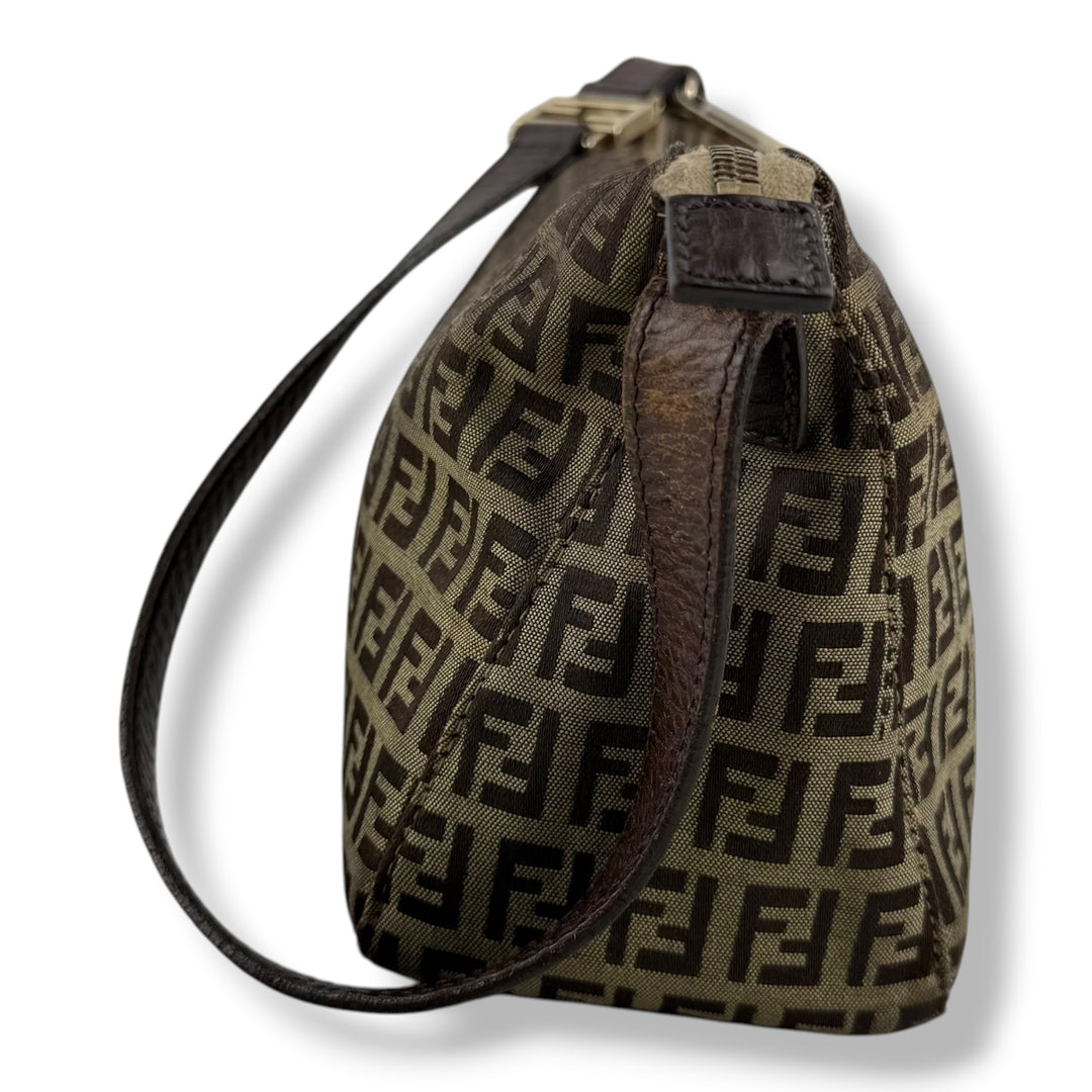 Fendi FF Zucca Mamma Baguette Brown Handbag