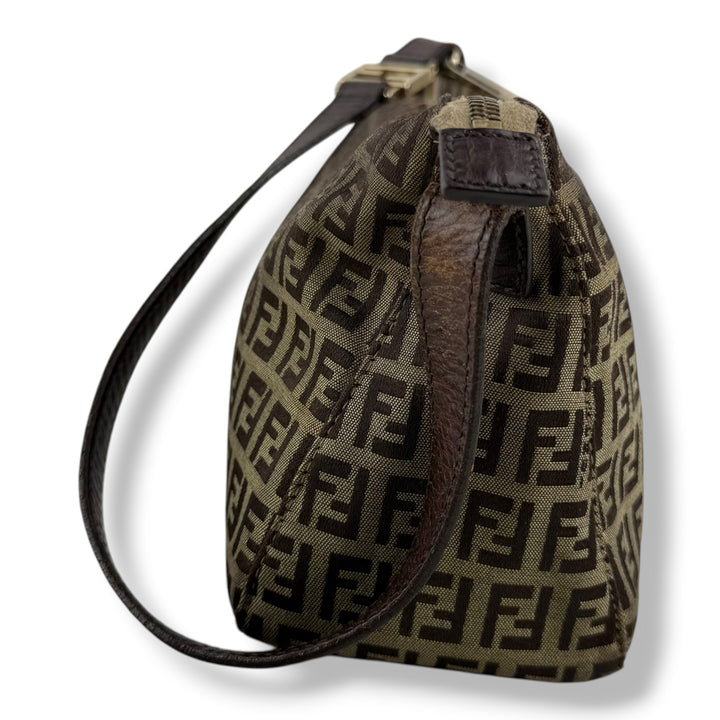Fendi FF Zucca Mamma Baguette Brown Handbag