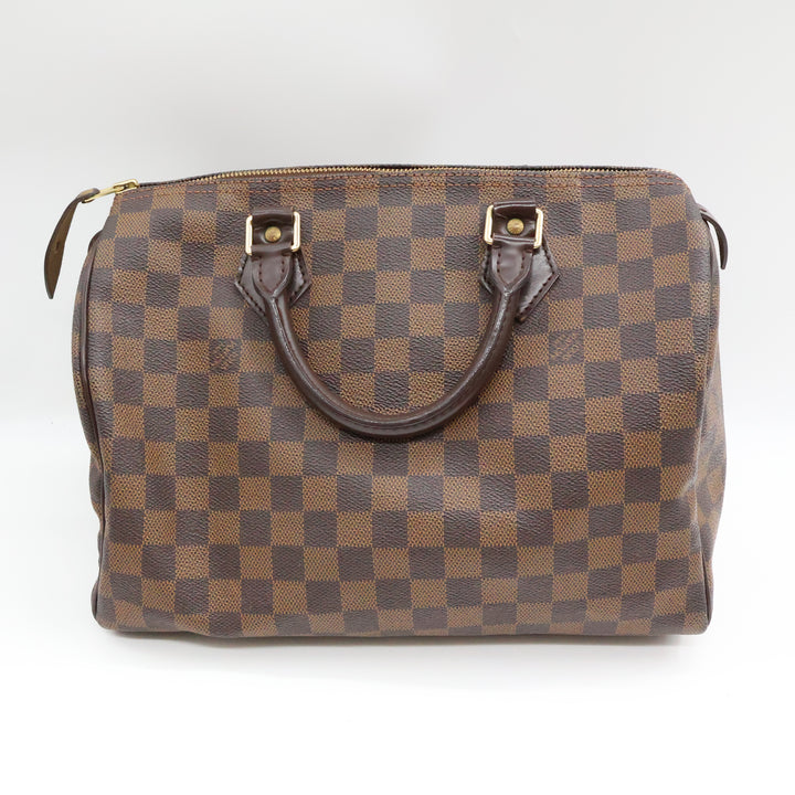 Louis Vuitton Speedy 30 Brown Damier Ebene Handbag