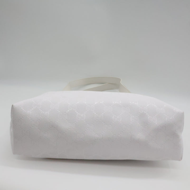 Gucci GG Canvas White Tote Bag