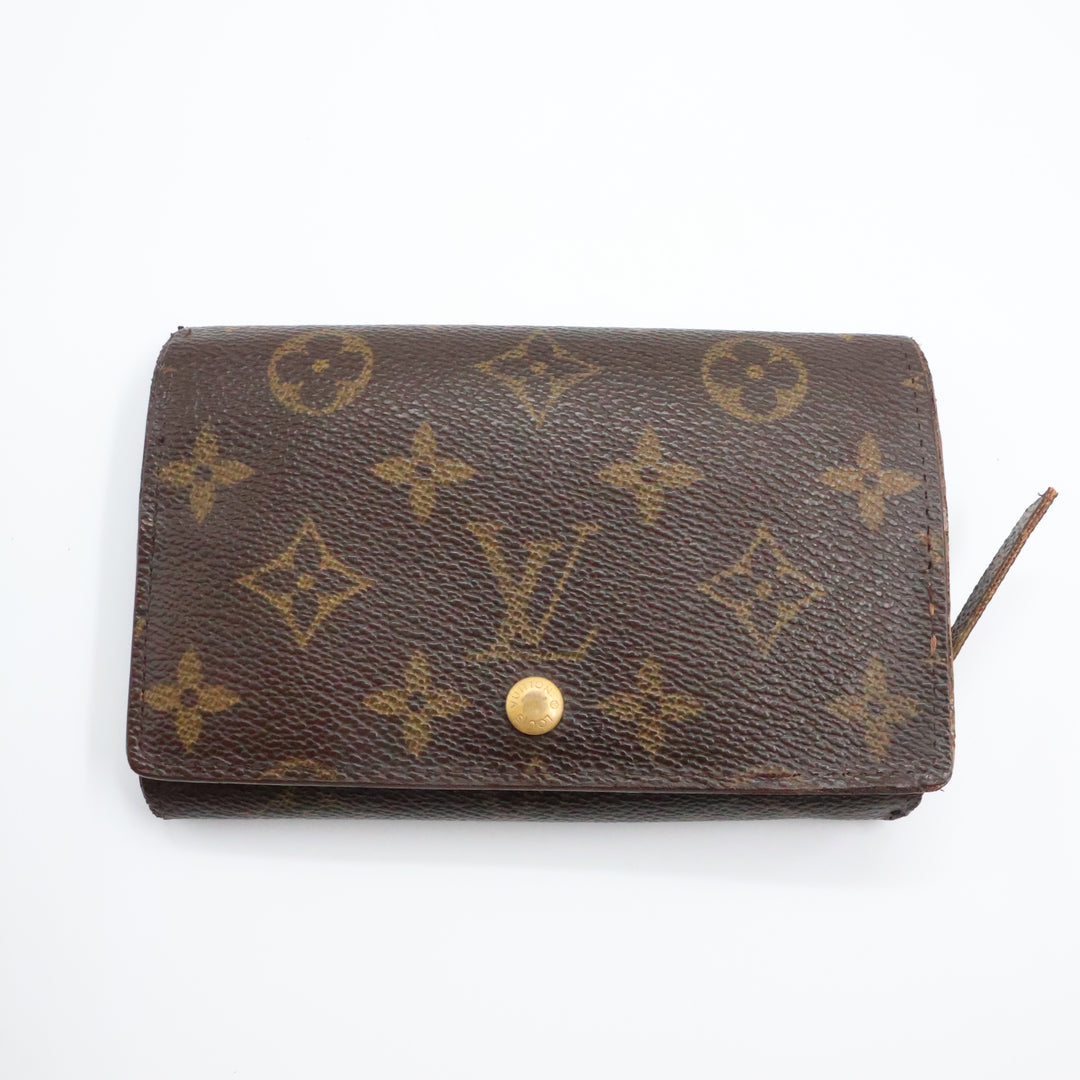 Louis Vuitton Brown Monogram Small Zippy Purse 8598