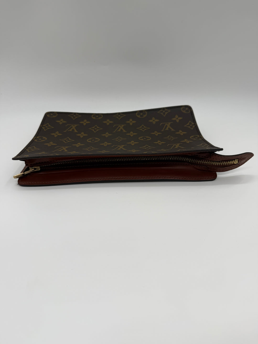 Louis Vuitton Brown Monogram Pochette Homme Clutch Bag