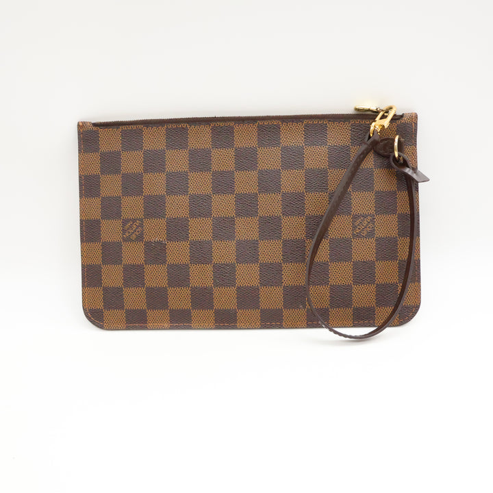 Louis Vuitton Damier Ebene Neverfull MM Clutch Pouch