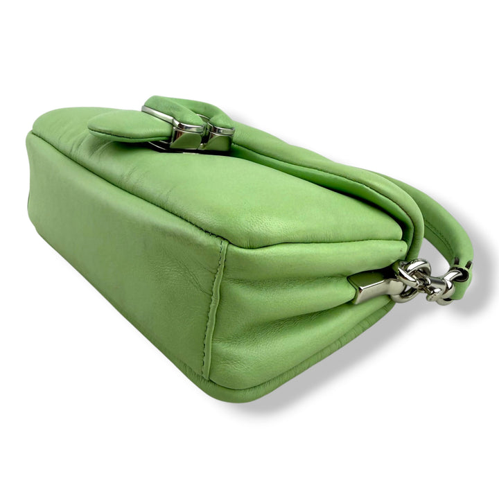 Coach Pillow Tabby 18 Green Leather Handbag