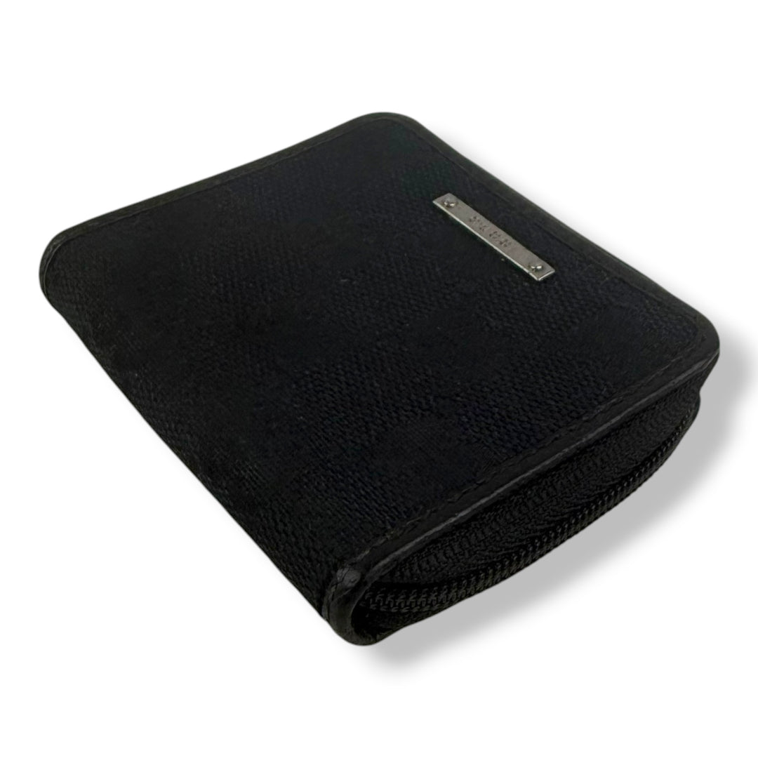 Gucci GG Black Canvas Coin Pouch