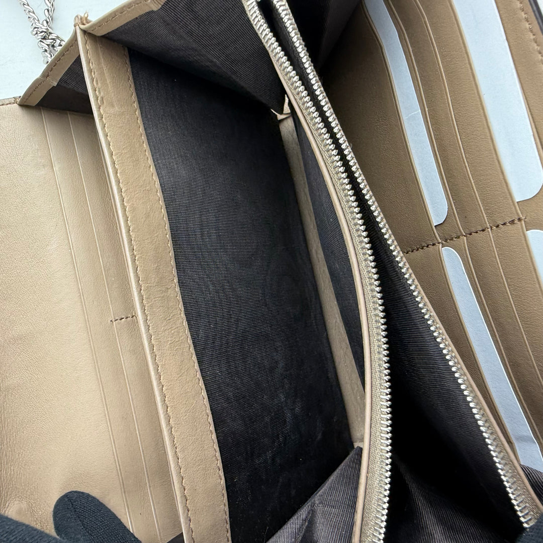 Gucci GG Dionysus Wallet On Chain Beige Handbag
