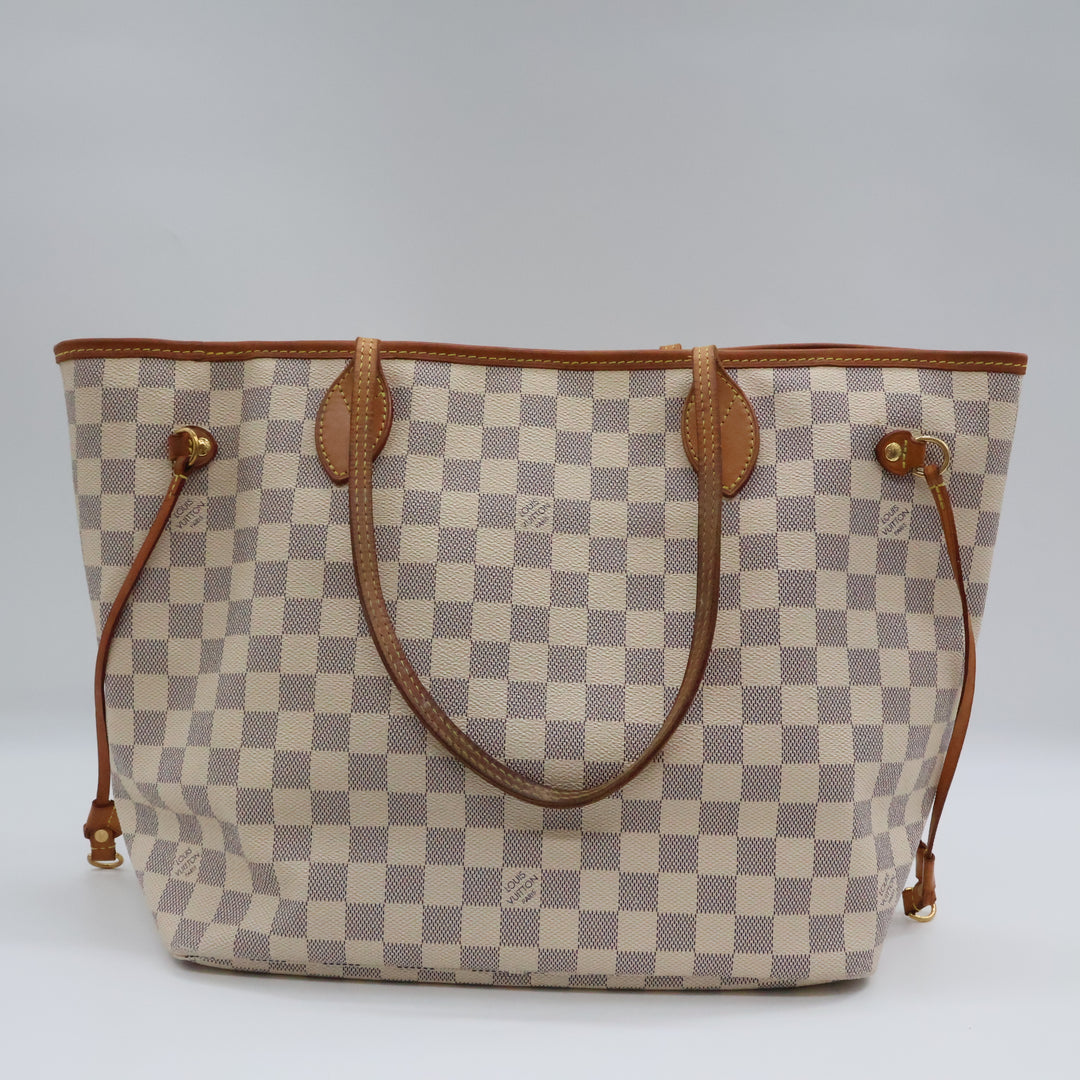 Louis Vuitton Damier Azur Neverfull MM Handbag