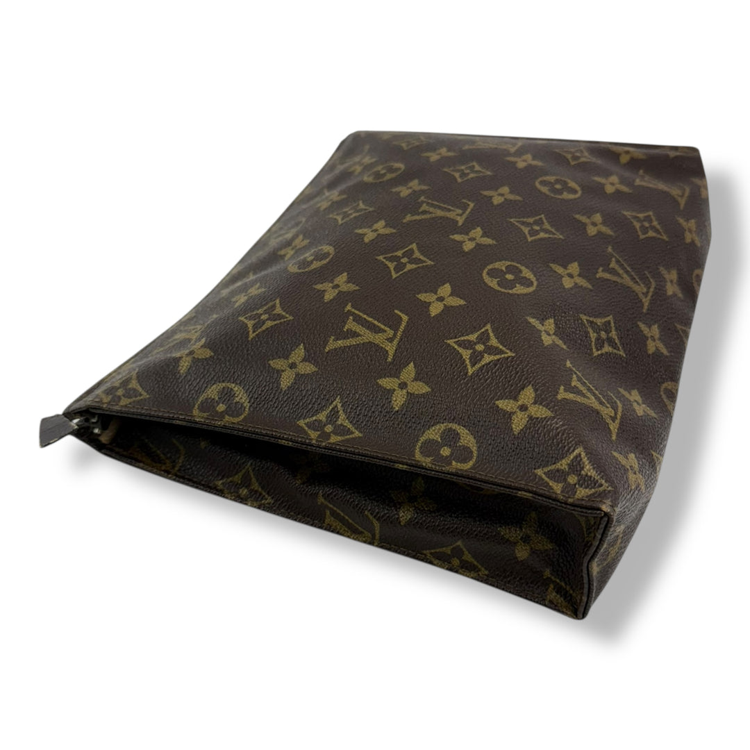 Louis Vuitton Vintage Brown Monogram Toiletry Pouch 26 Bag