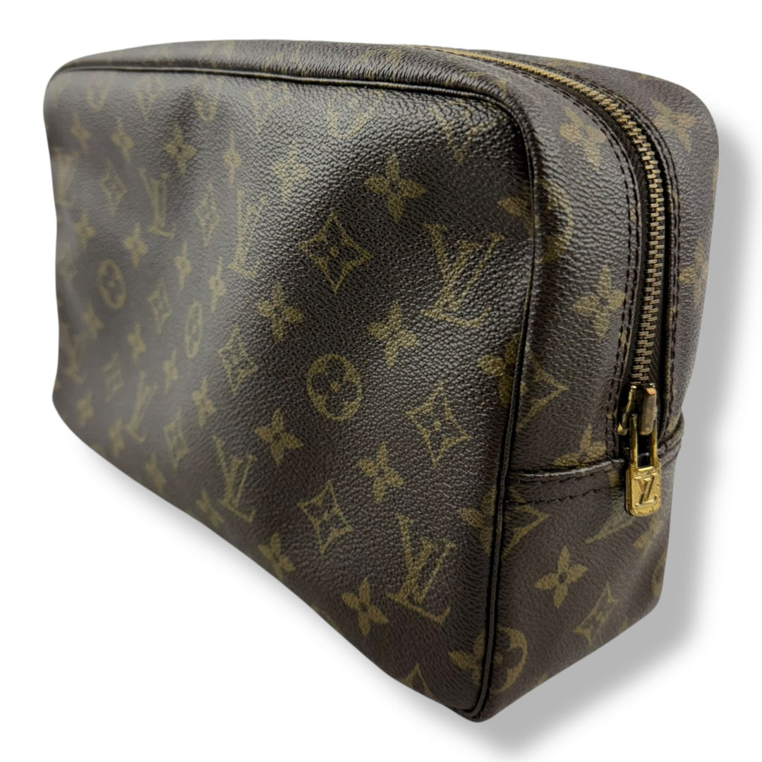 Louis Vuitton True Trousse 28 Brown Monogram Toiletry Pouch