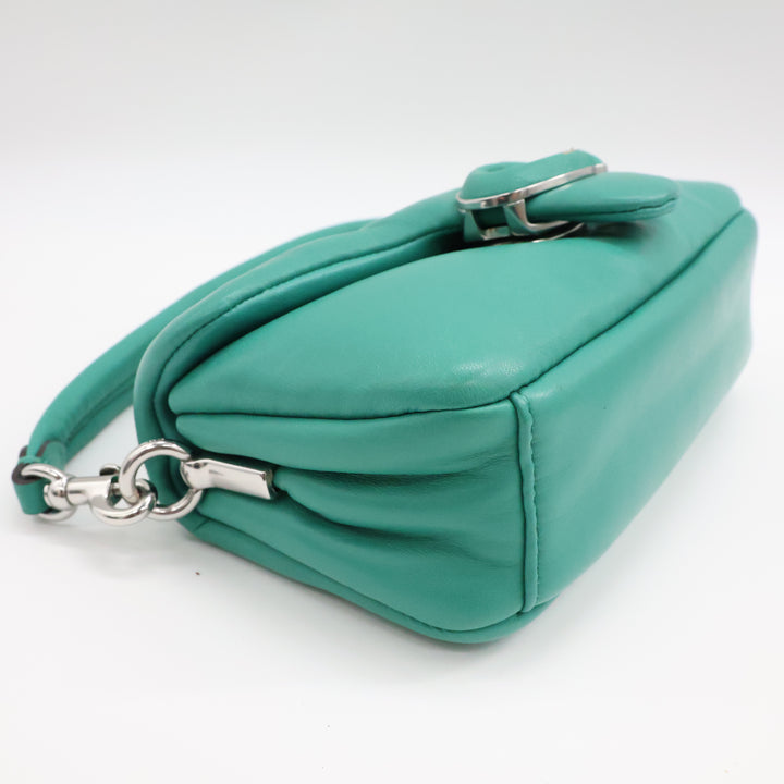 Coach Pillow Tabby 18 Green Leather Handbag