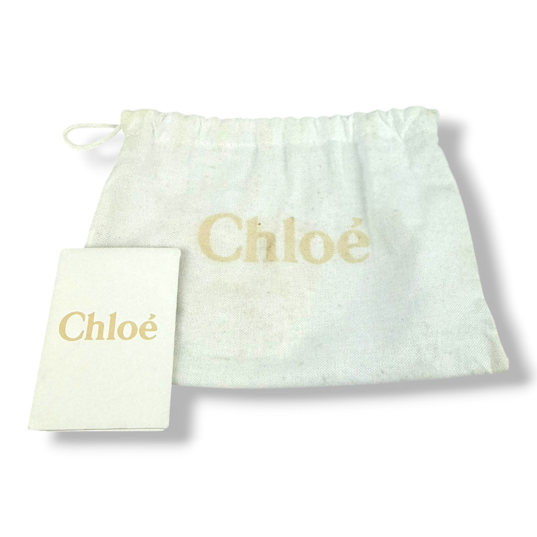 Chloe Marcie Mini Grained Leather Saddle Red Handbag