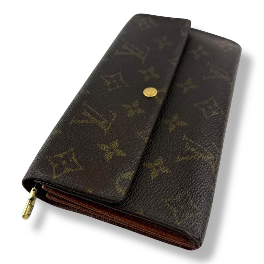 Louis Vuitton Sarah Brown Monogram Femme Wallet