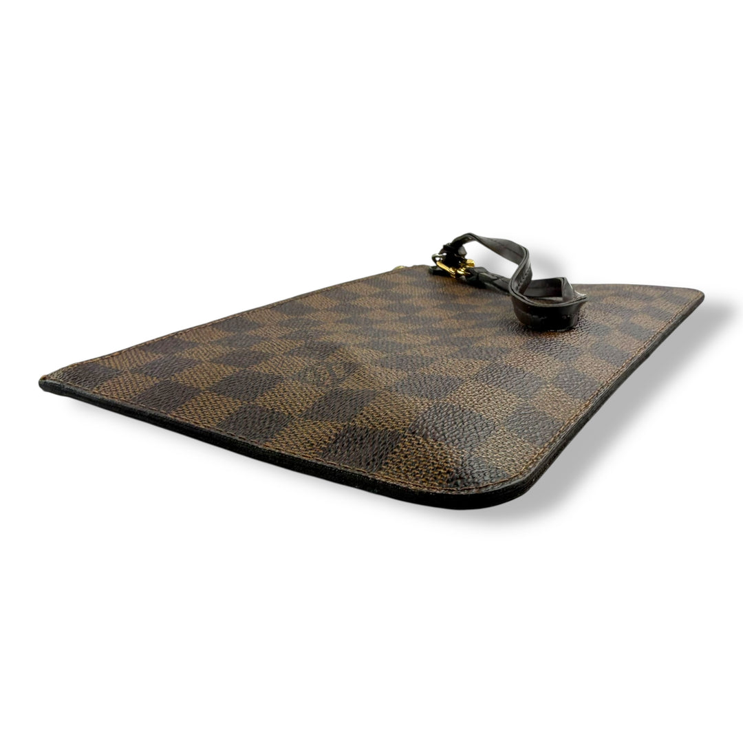 Louis Vuitton Damier Ebene Neverfull MM Clutch Pouch
