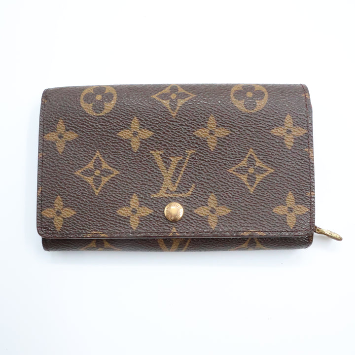 Louis Vuitton Brown Monogram Small Zippy Purse 8596