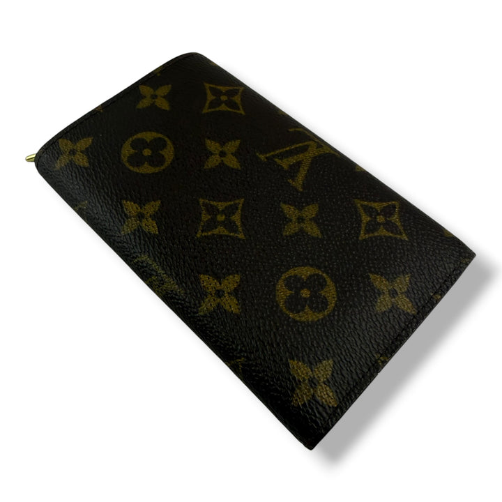 Louis Vuitton Brown Monogram Zippy Clip Purse 7728
