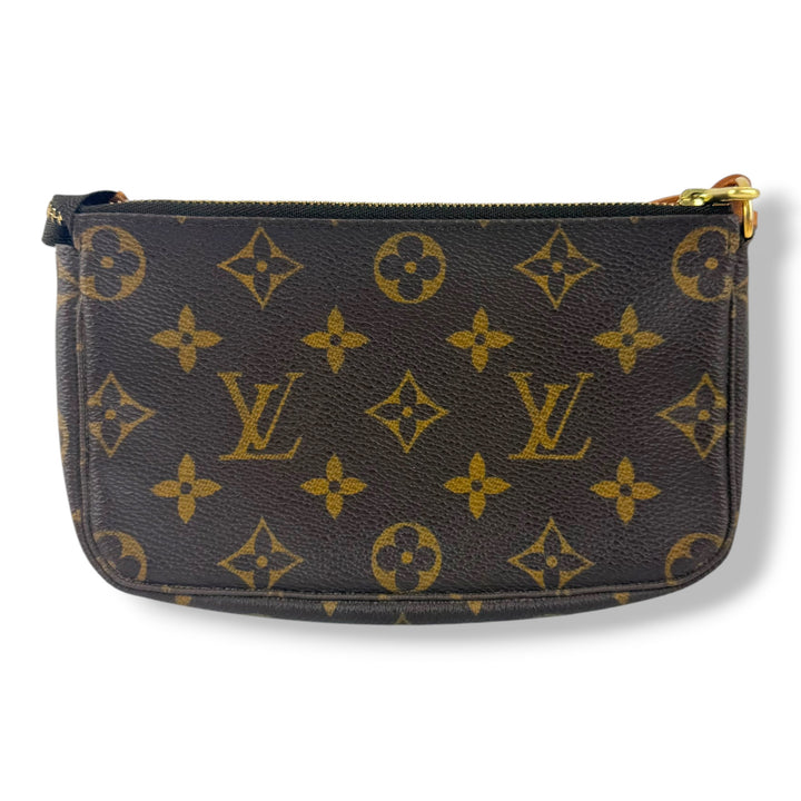 Louis Vuitton Medium Pochette Accessories Brown Monogram Clutch Bag