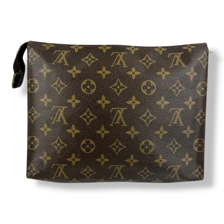 Louis Vuitton Vintage Brown Monogram Toiletry Pouch 26 Bag