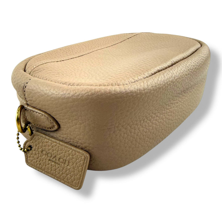Coach Camera Soft Pebble Beige Crossbody Handbag