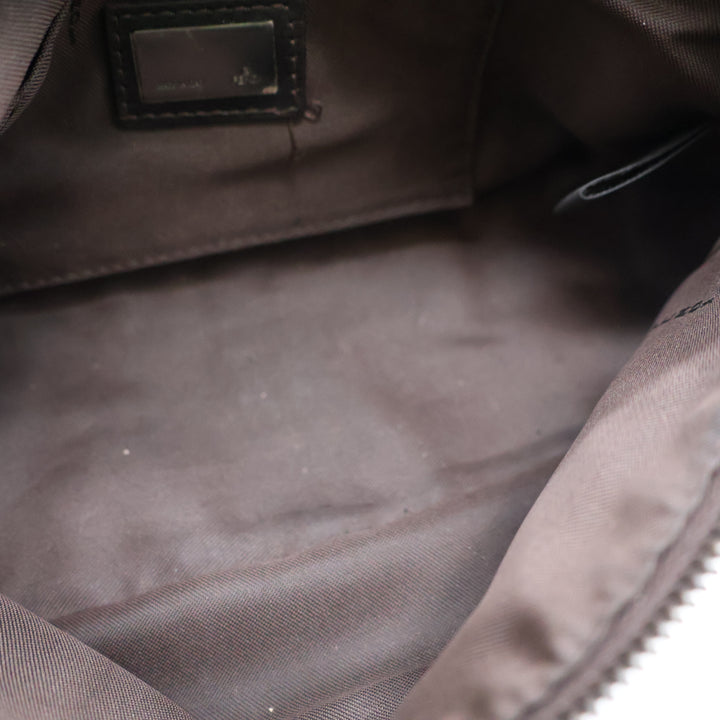 Fendi FF Zucchino Baguette Beige/Brown Handbag