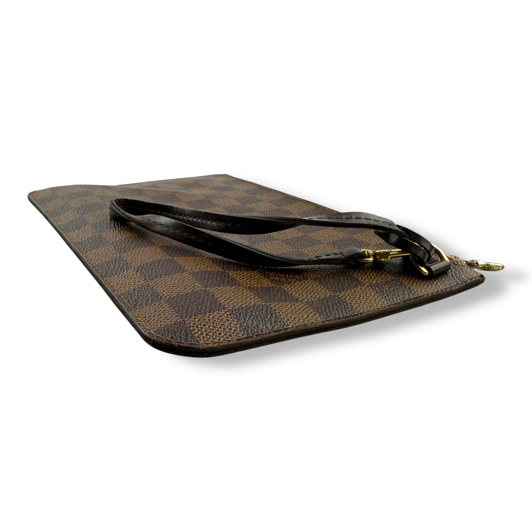 Louis Vuitton Damier Ebene Neverfull MM Clutch Pouch