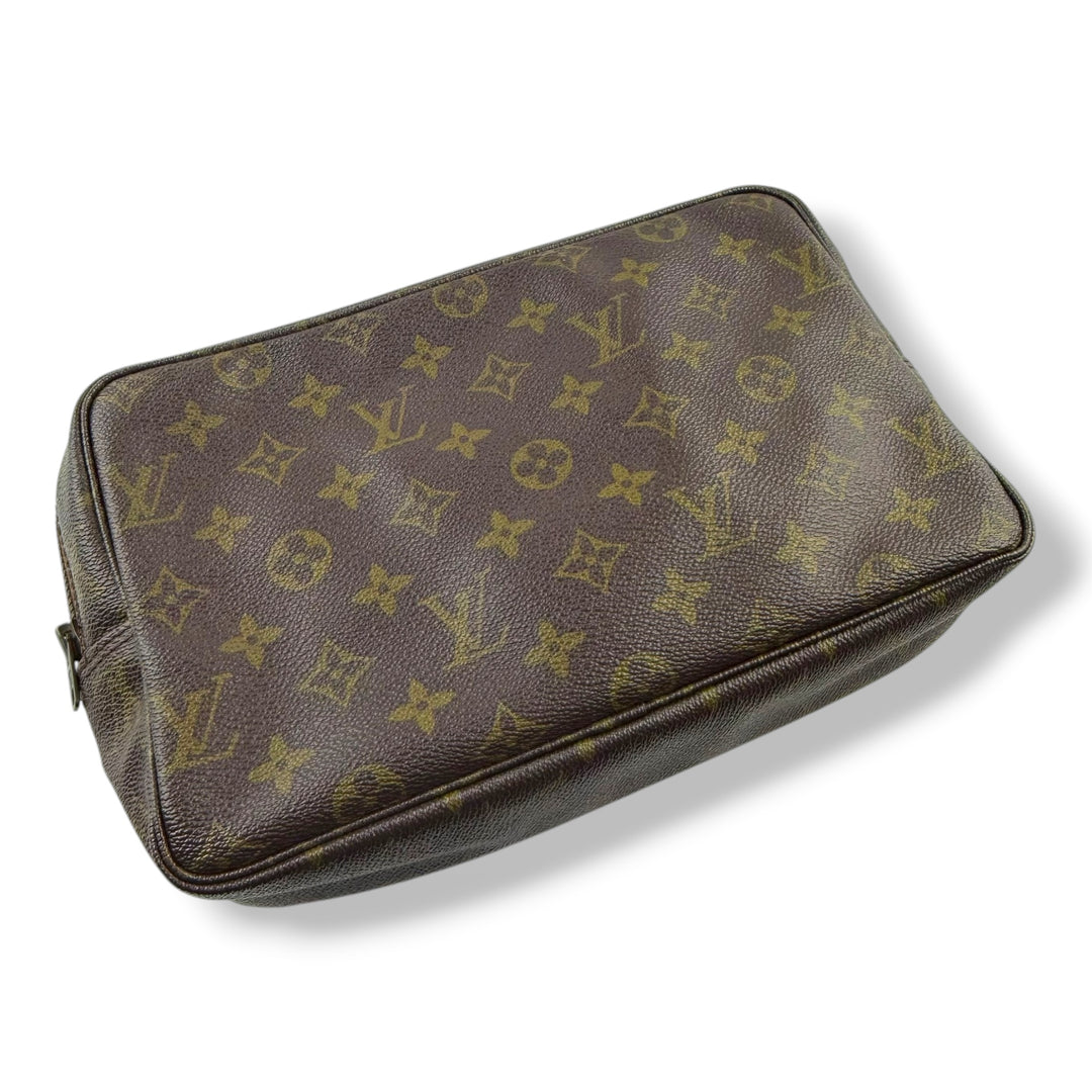 Louis Vuitton True Trousse 28 Brown Monogram Toiletry Pouch