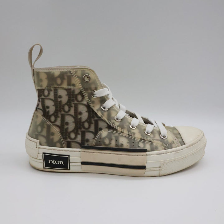 Dior B23 Beige Oblique High Sneakers UK 4 / EU 37 - Lux Central