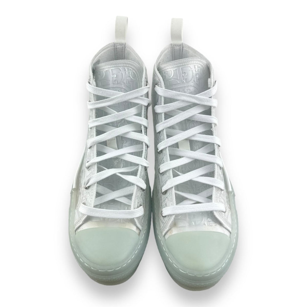 Dior B23 Green/White Transparent High Oblique UK 9.5 / EU 43.5 - Lux Central