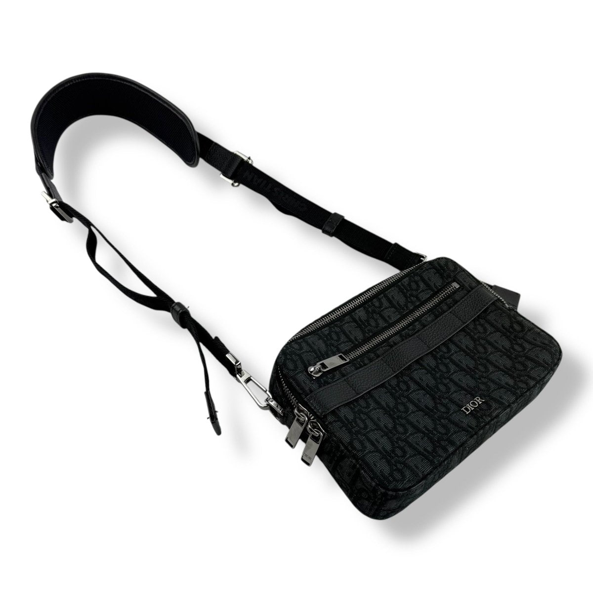 Dior Black Safari Crossbody Messenger Bag - Lux Central