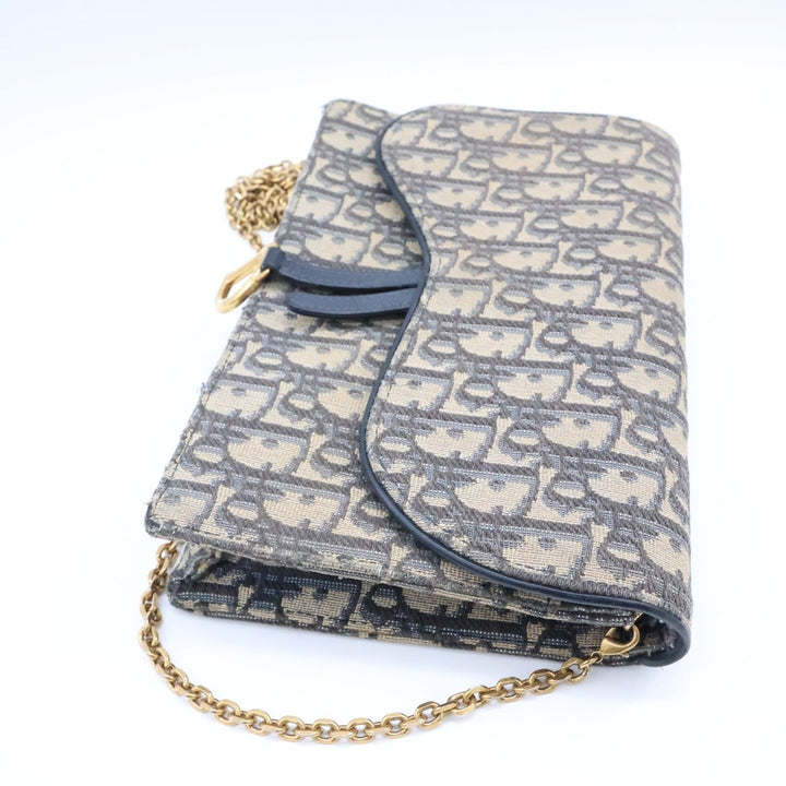 Dior Lady Dior Oblique Wallet on Chain Pochette Bag - Lux Central
