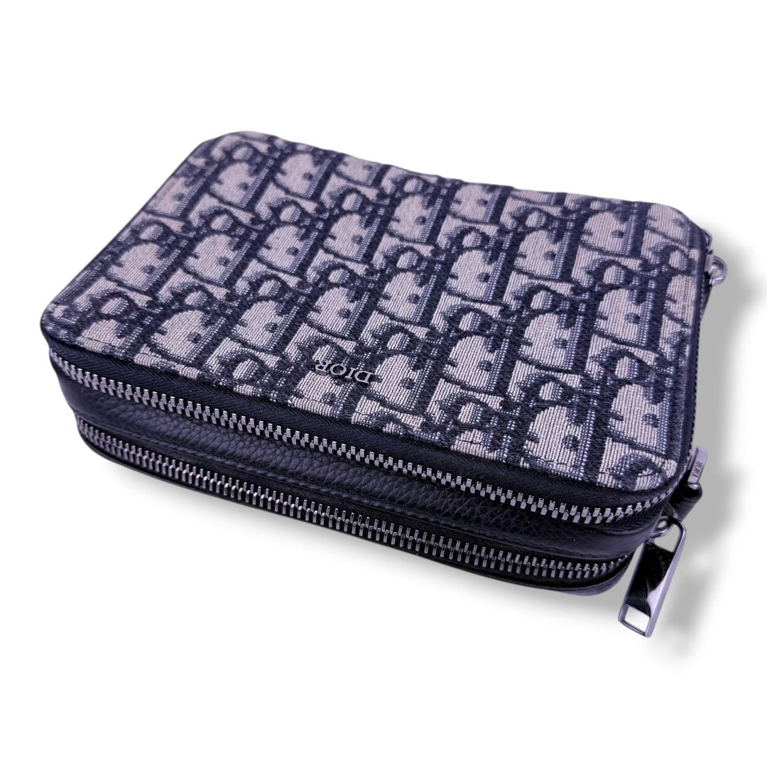 Dior Oblique Beige Pouch Crossbody Messenger Bag - Lux Central