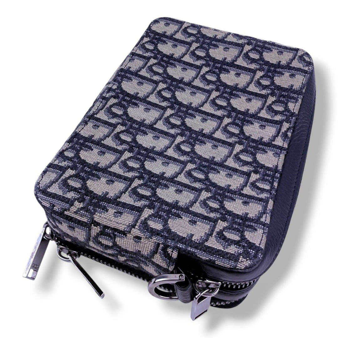 Dior Oblique Beige Pouch Crossbody Messenger Bag - Lux Central