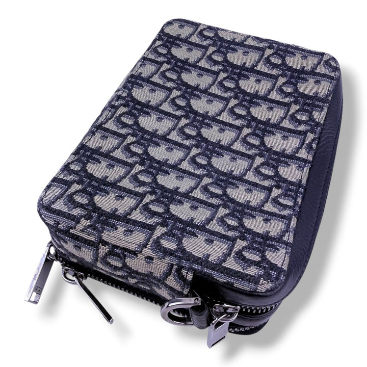 Dior Oblique Beige Pouch Crossbody Messenger Bag - Lux Central