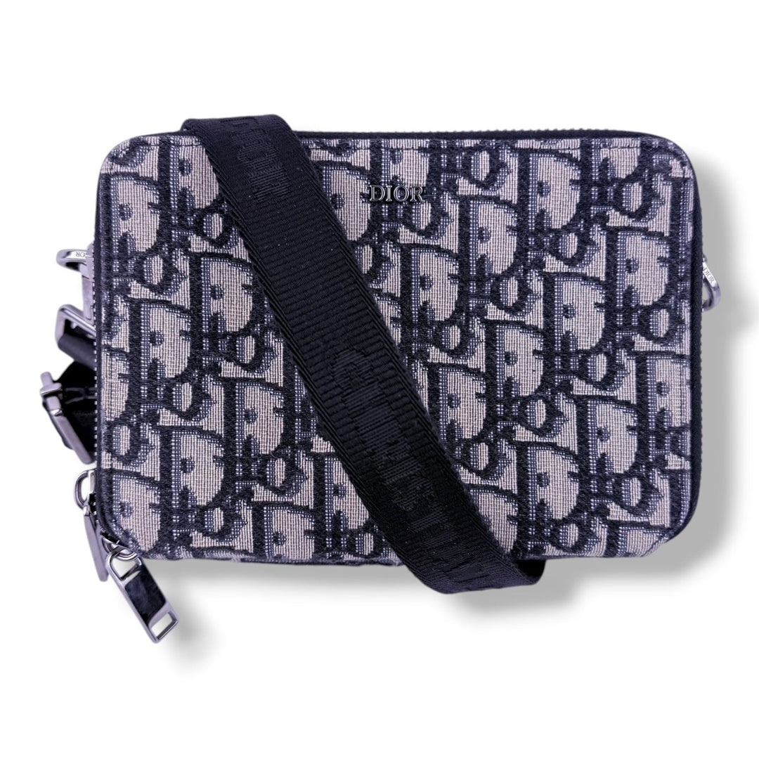 Dior Oblique Beige Pouch Crossbody Messenger Bag - Lux Central