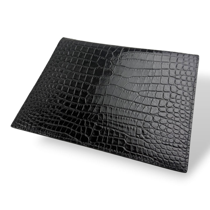 Saint Laurent YSL Uptown Black Leather Clutch Bag