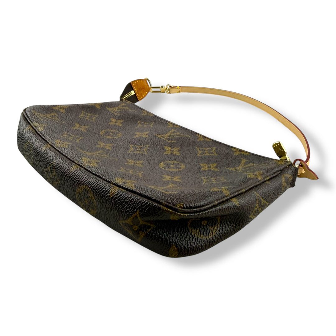 Louis Vuitton Pochette Accessories Brown Monogram Clutch Bag